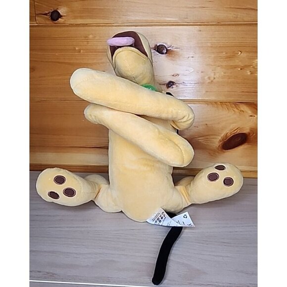 Disneyland Floppy Laying Down 15" Pluto With Green Collar - Picture 15 of 16